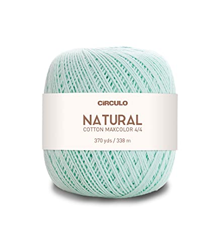 Natural Cotton Maxcolor 4/4 by Círculo – 100% Brazilian Virgin Cotton (Pack of 1 Ball) – 369 yds, 7 oz – DK (2204)