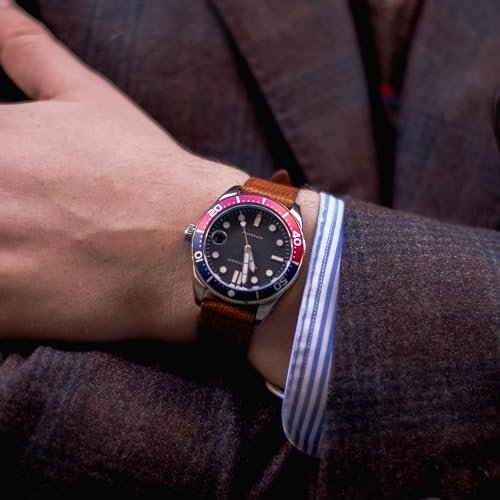 Image of Spinnaker Men's 40mm Croft Mid-Size Automatic Watch with Leather Strap SP-5100