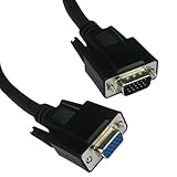 SVGA Moniteur d'extension Rallonge câble HD15 15 Broches Cordon Mâle Vers Femelle 10 m Noir [10 mètre/10m]