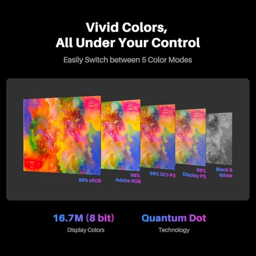 HUION Kamvas Pro 27 144Hz 4K UHD Drawing Tablet with Screen, Dual-Pen Powered by PenTech 4.0 16384 Pen Pressure, Canvas Glass 3.0 △E<1 Graphic Tablet Multi-Touch Drawing Monitor with Keydial Remote - Image 2