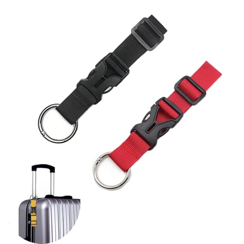 ArrErr 2 Pack Add a Bag Luggage Straps Jacket Gripper Travel Belt with Hooks Hat Clips Suitcase Belts for Rolling Duffel Bag Laptop Backpack Hardside Spinner Carry-On Luggage Travel Backpacks