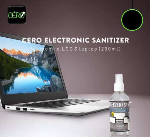 CERO ® Electro Cleanse 99.9% Iso Propyl Alcohol to Cleanse and Service Electronics MOBILE | LCD | LAPTOP (200 ML)
