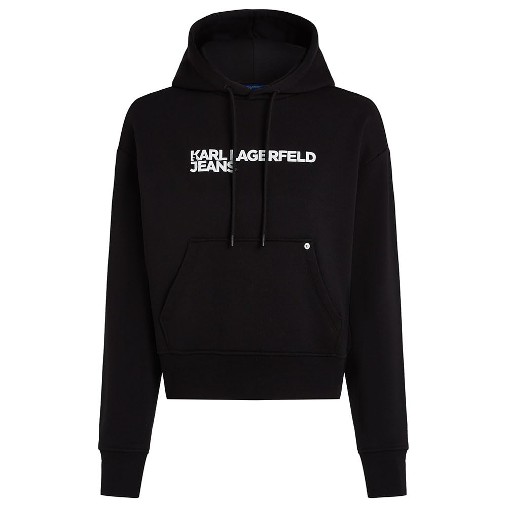 Karl Lagerfeld Jeans, Damen, Essentail Logo Hoodie, Normale Passform