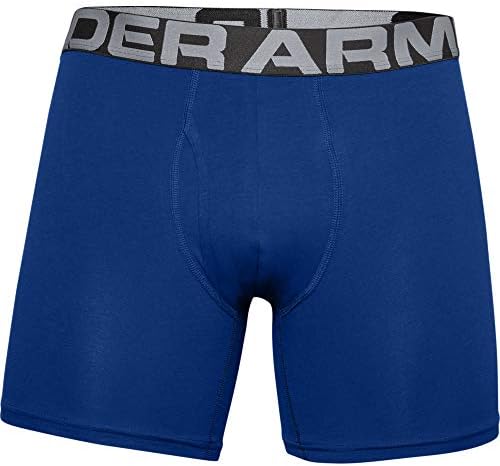 Under Armour Men UA Tech Mesh 9in 2 Pack, Sports Underwear, Boxer Briefs & Men Charged Cotton 6in 3 Pack, Elasticated and quick-drying sports underwear