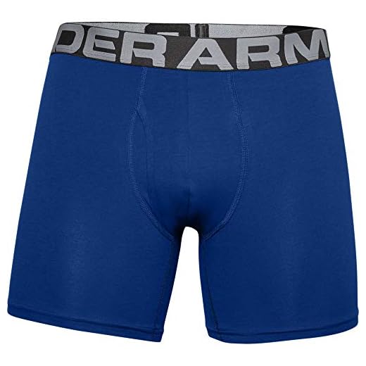 Under Armour Tech 6-i-2-pack, snabbtorkande boxershorts, bekväma underkläder med tajt snitt i 2-pack herr, blå (Royal Academy), L