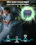 Dehumidifiers for Home, Portable Dehumidifier for Bedroom with 7 Colorful LED Sleep Mode, Ultra Quiet Dehumidifier for Drying Clothes Auto Off&Defrost Small Dehumidifiers for Bathroom RV(800ML/24H) - Image 3