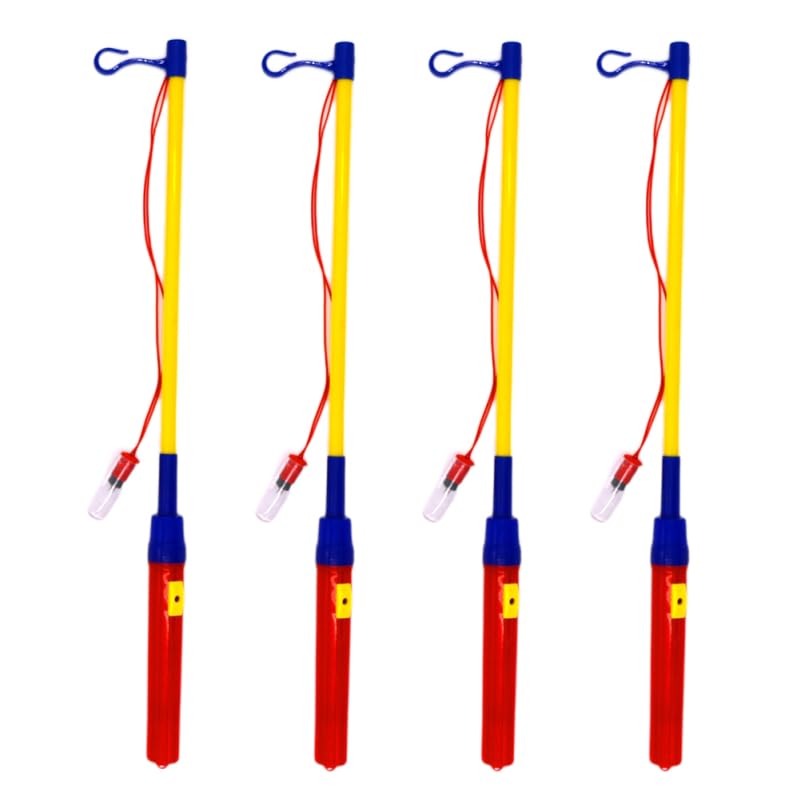 DOITOOL Lantern Holder LED Lantern Sticks Plastic Electronic Laternenstab Holder for Kids, 8pcs, 39CM, Without Battery