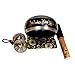 Large 5 Inch Tibetan Peace Mind Sound Singing Bowl Tingsha Cymbals Set - With Mallet and Cushion, Additional Gifts Inside - for Yoga, Meditation WITH BRASS MAZIRA FREE
