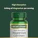 Nature’s Bounty High Absorption Magnesium Glycinate 240 mg for Supporting Muscle Relaxation and Bone, Heart & Nerve Health – Non-GMO, Gluten-Free, Vegetarian, 120 Count/60 Servings