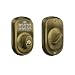 Schlage BE365 PLY 609 Plymouth Keypad Deadbolt, Antique Brass