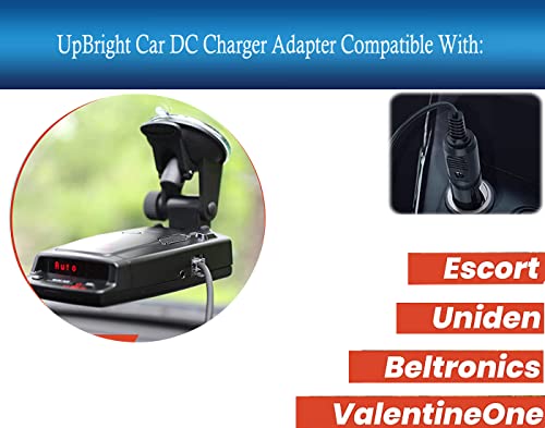 Upbright Car 12V Dc Adapter Compatible With Bel Beltronics Vector 995 V8 V6 V995 965 955 895 Pro Rx65 Gx65 Rx55 Professional Series Radar Detector 12Vdc Auto Vehicle Lighter Plug Power Supply Charger #TOP1