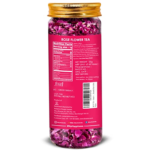 Blue Tea - Butterfly Pea Flower Tea (0.35 Oz) + Rose Tea (0.88 Oz) || Combo Pack || Caffeine Free - Herbal Tea - Gluten Free - Non-Gmo - Eco - Conscious Packaging | #TOP4