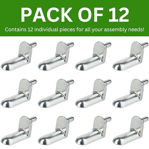 Spare Hardware Parts BESTA Regalstifte Kompatibel mit IKEA #113301 (Packung mit 12)