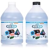 TotalBoat Artist Epoxy Resin - 128 Oz. Gallon Kit with 1:1 Mix Ratio and UV Resistance - High-Gloss, Crystal-Clear Casting Formula for Artwork, Charms, Crafts, Jewelry, and Tumblers