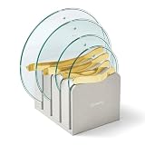 CRYSTAL CLEAR VIEW: Enjoy the transparency of high-quality tempered glass designed for a clear, non-toxic cooking experience with a view. PERFECT FIT: Includes 4 sizes (7", 8", 10.5", and 12"), our glass pot lids set is tailored to fit seamlessly wit...