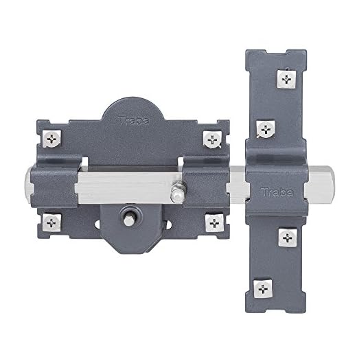 Traba 24001 101-R Cerrojo Pintado, Negro