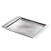 Elegance 72377 Square Tray, 10 by 8.5-Inch, Silver