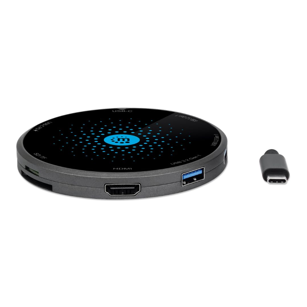 BASE MANHATTAN USB-C 8 EN 1 CON CARGADOR DE INDUCCIÃ“N DE 10 W
