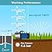 FLUENTPOWER 1.5HP Portable Garden Transfer Pump, 1200GPH Electric Sprinkler Booster Pump, Shallow Well Jet Pump for Home Lawn Irrigation and Water Draining
