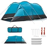 Casa de Campaña 6 8 10 Personas, Tienda de Campaña Grande 4,2 M de Largo, Impermeable, Duradera y Transpirable, Montaje...