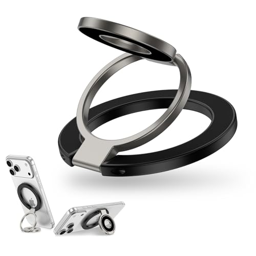 for Pixel Snap Grip Dual-Side Magnetic Phone Ring Holder for Google 10/9/8/7/6/5/4 Series Magsafe Phone Grip Stand Finger Kickstand for iPhone 17/16/15/14/13/12 Pro Series Pixel Snap Ring Stand