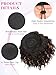 Isaic Ponytail Extension,8 Inch curly ponytail hair extensions, Short synthetic Drawstring Ponytail for Black Women(H4/27B#)