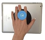 G-Hold Micro Suction Holder for iPad - A unique reusable swiveling handhold for tablet computers + JZS Lens Cloth (Blue)