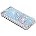 CAIYUNL iPod Touch 7 Case, iPod Touch 6 /Touch 5 Case Glitter, Liquid Sparkle Bling Cute Clear Soft TPU Girls Women Kids Protective Case Cover for iPod Touch 7th /6th/5th Generation -Blue Elephant