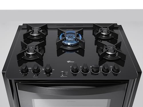 FISCHER FOGÃO DE EMBUTIR 5 BOCAS TRIPLA CHAMA GRAN CHEFF GÁS COM FORNO ELÉTRICO 220V 31070-79871