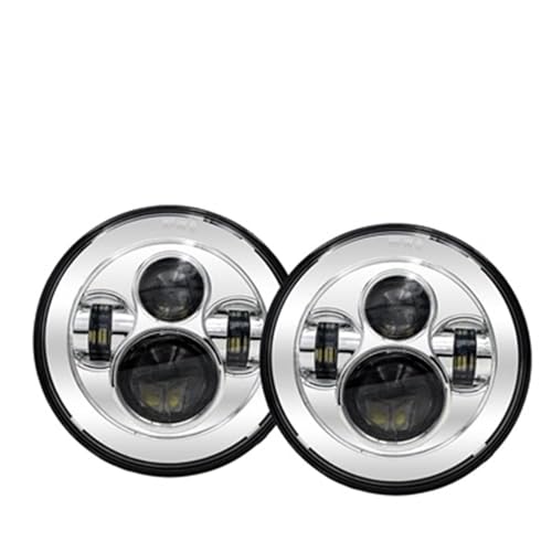 Phares à LED 7 pouces 40W auto pour Ford Mustang 1965-1973 optique chrome