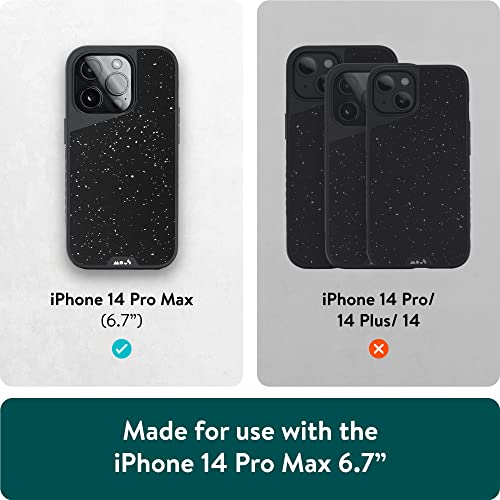 Mous - Case For Iphone 14 Pro Max - Speckled Black Fabric - Limitless 5.0 - Iphone 14 Pro Max Case Magsafe Compatible - Iphone 14 Pro Max Phone Case Shockproof #TOP5