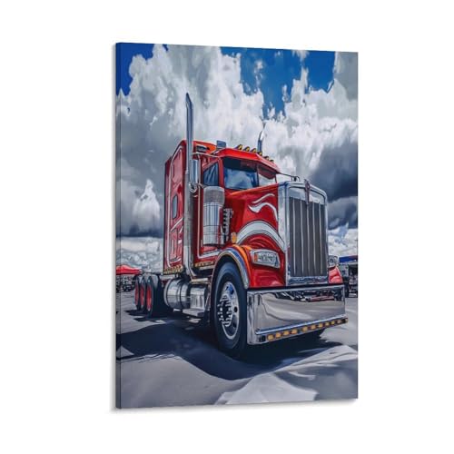 Impression sur toile de grand camion moderne déco salon 40x60 cm