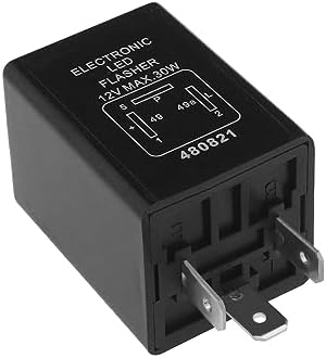 2 Pin 12V Universal Motocicleta Electrónica Turn Signal Flasher Relay, Relé Flasher LED De - Foto 2