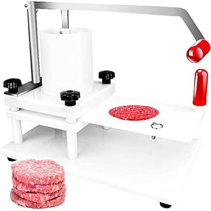 THREMA Hamburger Patty Press Maker, 5,1-Zoll-PE-Material Manuelle Burger Formmaschine, Kommerzielle Burger Presse Mit Tischplatte Feste Design, Für Persönliche Und Kommerzielle Lebensmittel