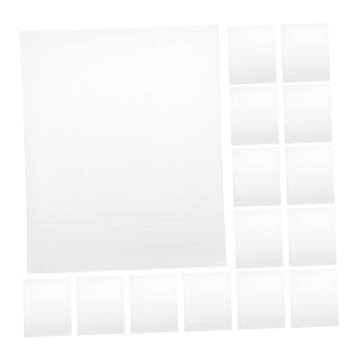 Bolsas de Espuma Epe de Color Blanco 300 Piezas para Embalaje Amortiguación Portátil para Proteger Platos y Jarrones de Cristal en Envíos