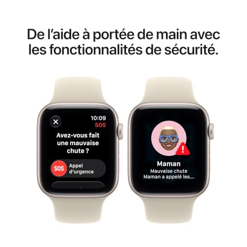 Apple Watch SE 3 GPS + Cellular 44 mm Boîtier en aluminium avec Bracelet Sport / - vue 7