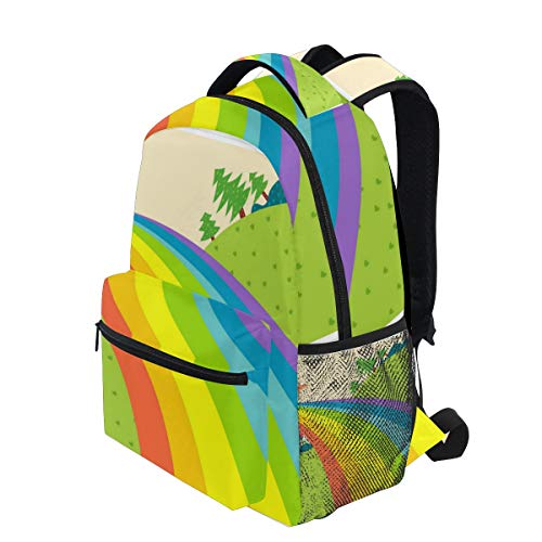 image for ALAZA Rainbow Lanscape Laptop Backpack, Travel Computer Bag for Women 
