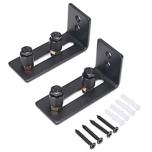 Stopper - Rodillo de guía de suelo ajustable para la parte inferior de la puerta, suave y silencioso, resistente y resistente, panel de puerta corredera, fácil de instalar (2 rodillos)