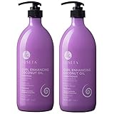 Picture of Luseta Curly Hair Shampoo and Conditioner Set - Define Curls and Restore Bounce with Coconut Oil for Waves and Curls, Intensely Moisturizing, Color Safe and Sulfate Free