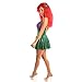 Disiao Mermaid Costume Set Dress Halloween Christmas Suits Cosplay for Girl Role Play Green and Purple