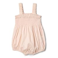 Amazon Essentials x Sofia Grainge Baby Mädchen Gewebter Ärmelloser Einteiler, Pfirsich Klassischer Streifen, 3-6 Monate