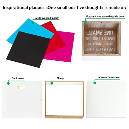 Kauza Positive Thought Office Decor Inspirational Wall Art Plaques With Sayings Motivational Gifts #TOP2