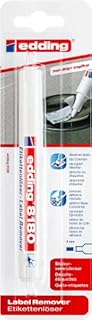 edding 8180 label removal marker - 1 pen - chisel nib 4 mm - for releasing labels and removing adhesive residue - odourless and colourless
