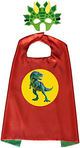 ImpiriLux Dinosaur Kids Play Tent with Dino Mask & Cape Costume | Pop Up Fort for Imaginative Games and Gifts | Foldable Playhouse with Storage Bag - Thumbnail 3