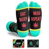 Zmart Weed Gift for Men - Marijuana Cannabis 420 Gifts for Stoners, Funny Weed Pot Leaf Socks