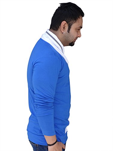 Image of Black Collection Men's Plain Slim Fit Full Sleeve T-Shirt