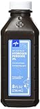 Medline Hydrogen Peroxide, 3% USP, 8 oz., Perfect for First Aid Supplies, Pack of 12