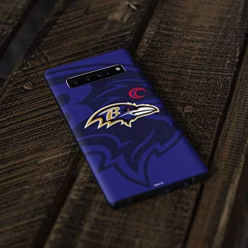 Skinit Decal Phone Skin Compatible with Samsung Galaxy S10 - Officially Licensed NFL Baltimore Ravens Double Vision Design
