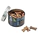 Paw Prints Small Tin Treat Jar, Wordplay Design, 5.25 x 4 x 5.25 Inches (37540)