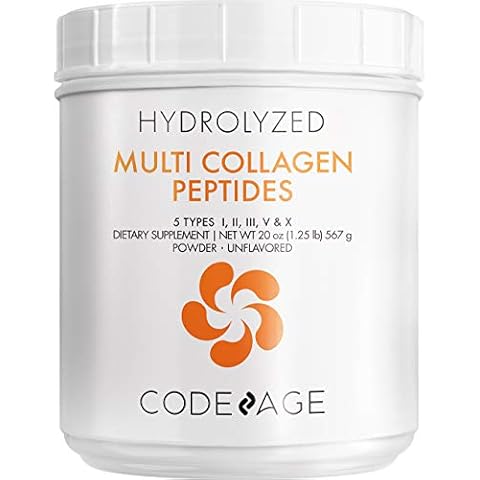 Code Age Multi-Collagen Protein Powder Hydrolyzed 20Oz All-in-One Super Bone Broth + Collagen 20oz Cover